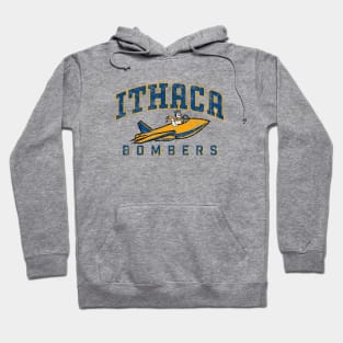 Ithaca Bombers Retro Logo in vintage design Hoodie